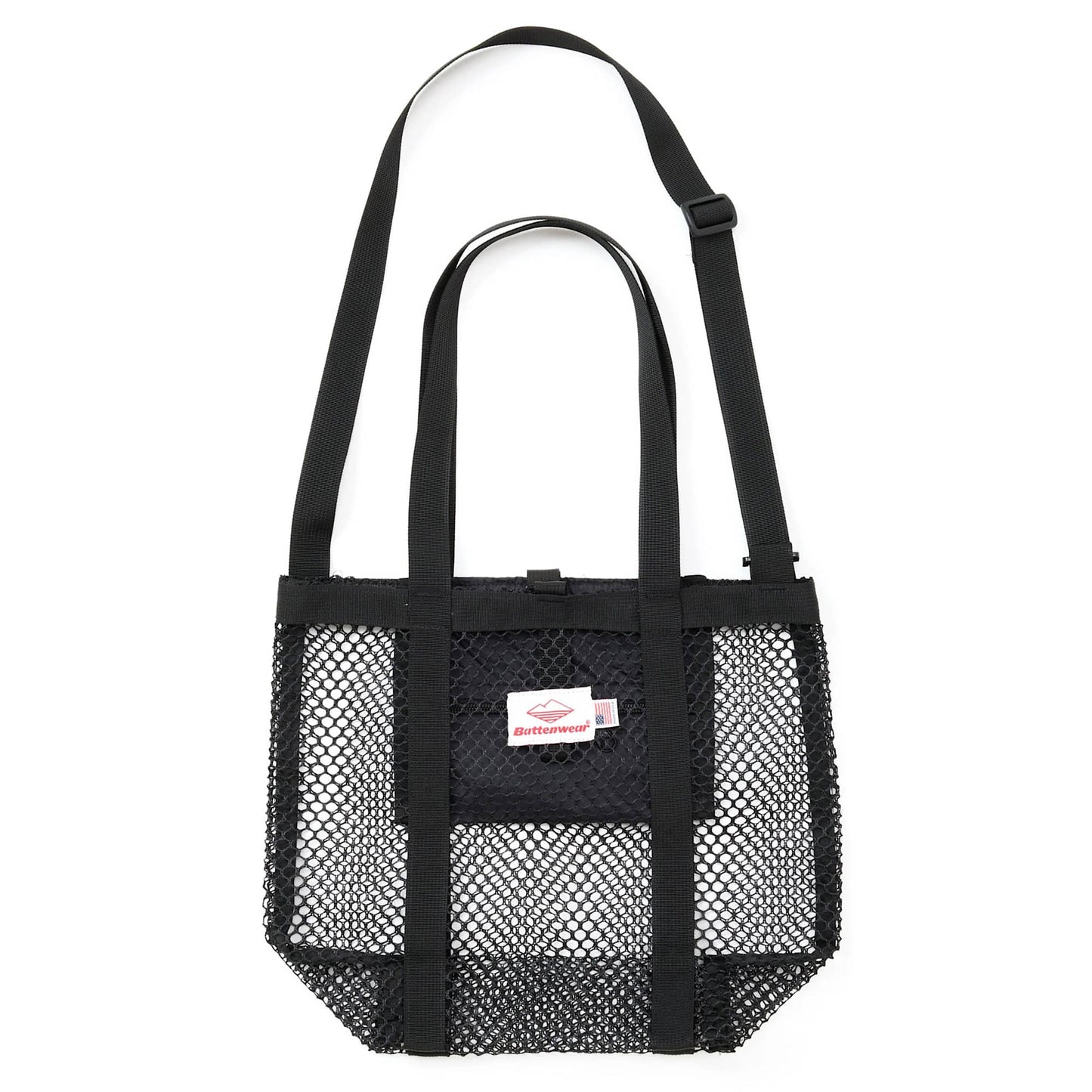 [Battenwear] Mini Mesh tote (Black)