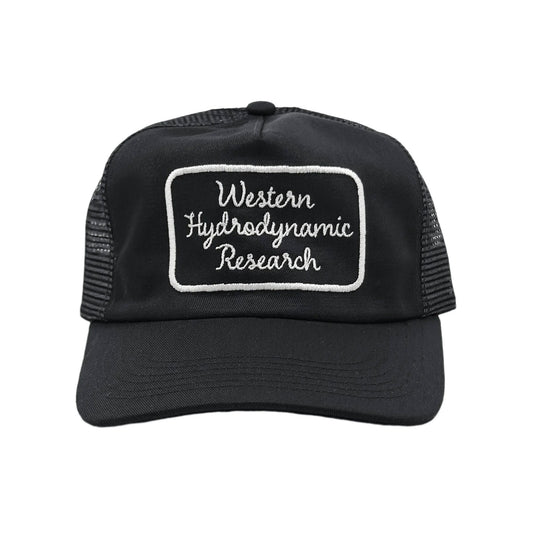 [WESTERN HYDRODYNAMIC RESEARCH] Script Trucker Hat (Black)