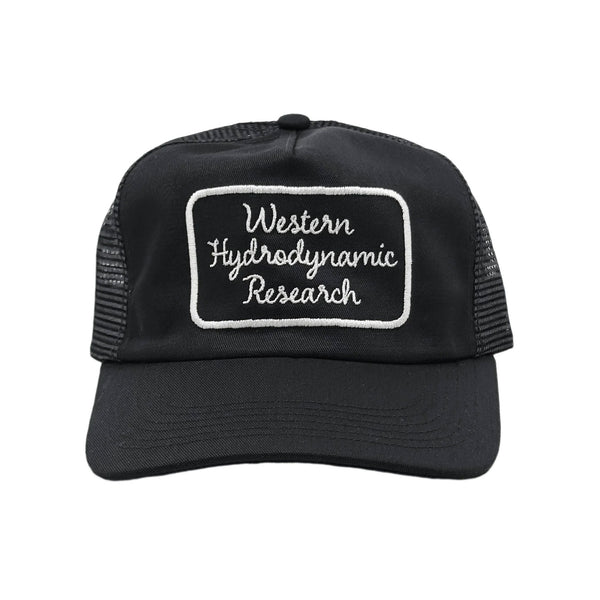 [WESTERN HYDRODYNAMIC RESEARCH] Script Trucker Hat (Black)