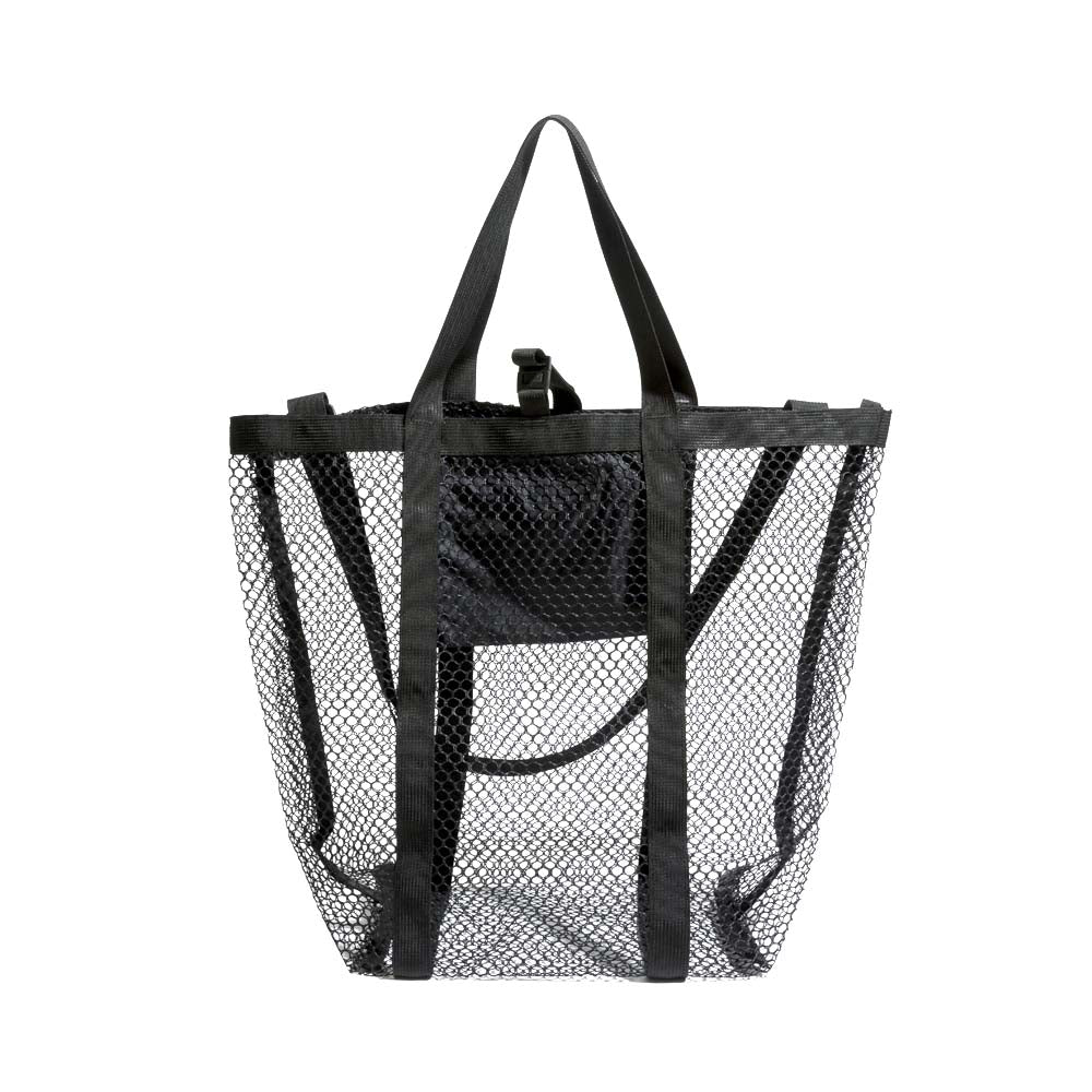 [Battenwear] Mesh tote (Black)