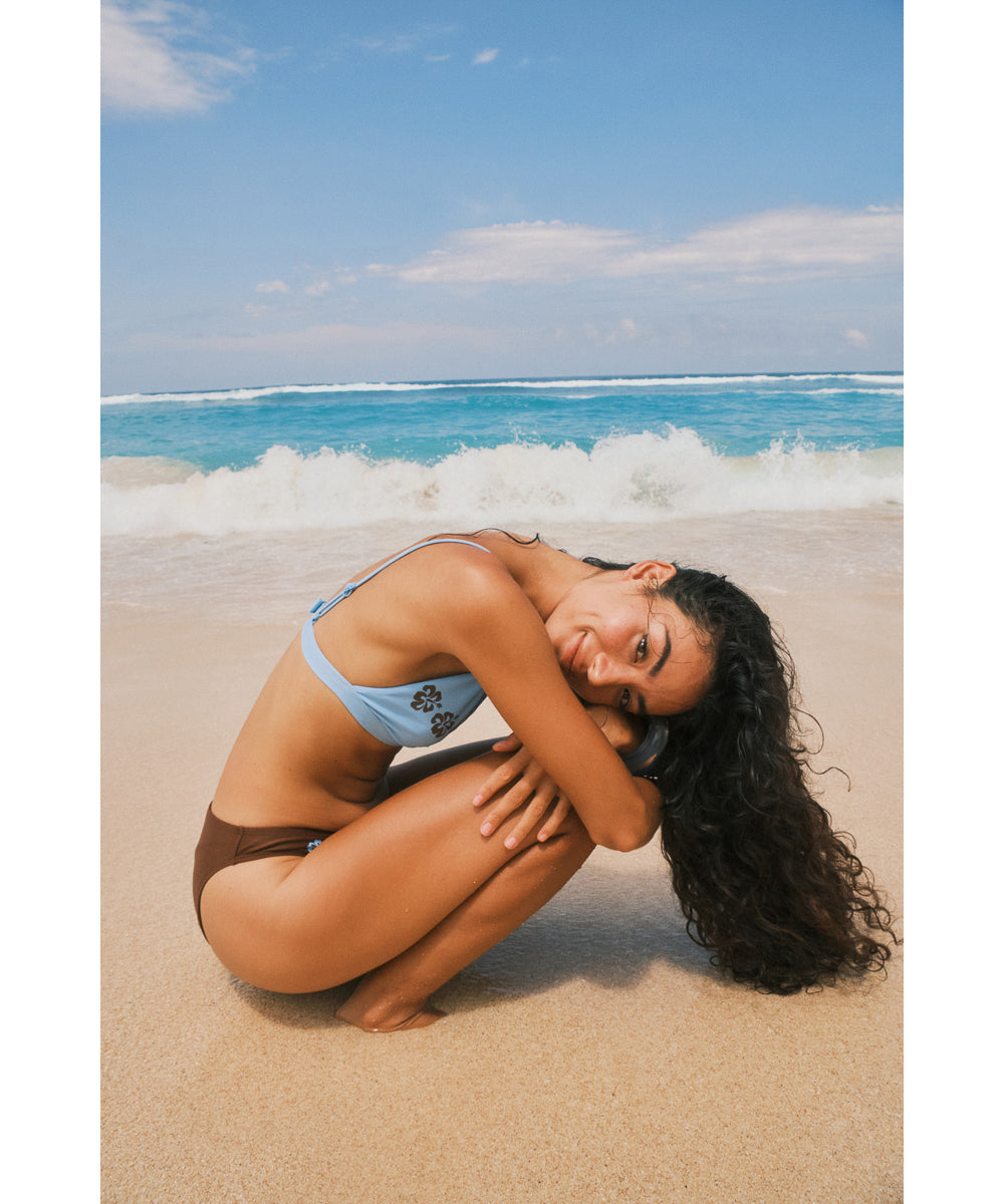 [Shell Collector] Lei Bikini Top Faded Sky
