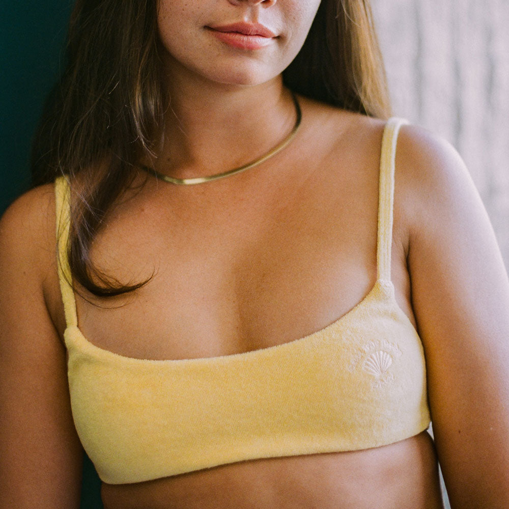 [Shell Collector] Chloe Terry Bikini Top Yellow