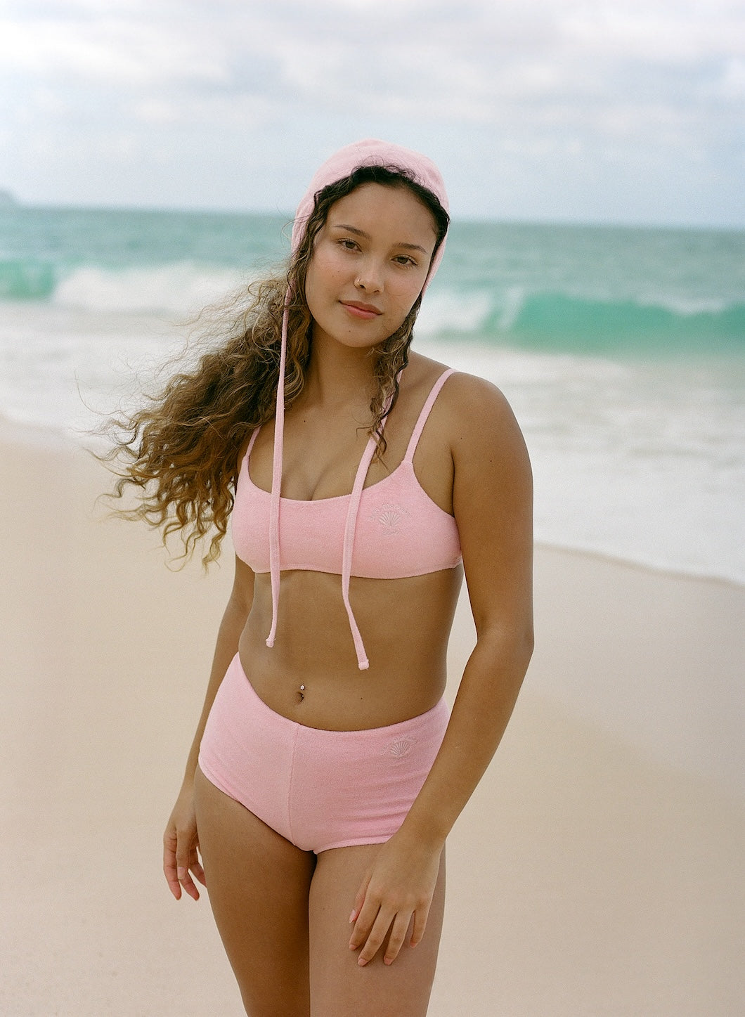 [Shell Collector] Chloe Terry Bikini Top Pink