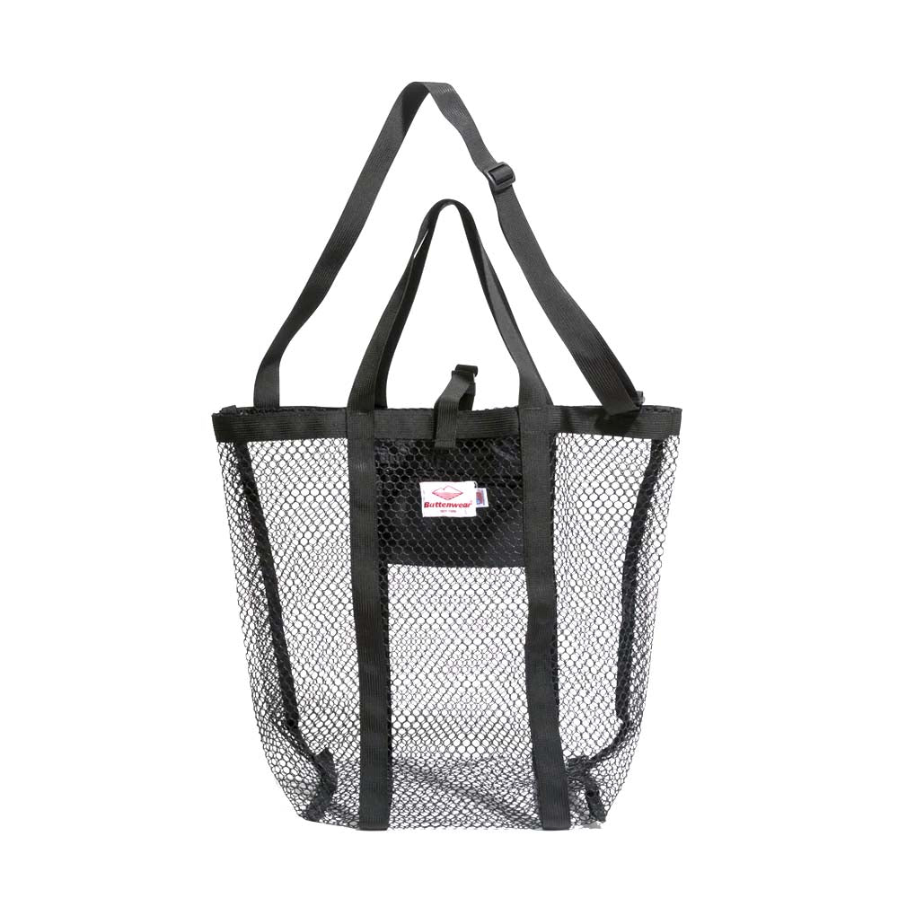 [Battenwear] Mesh tote (Black)