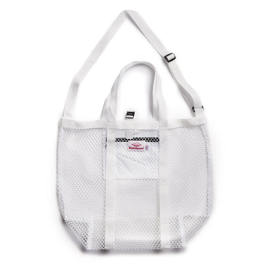 [Battenwear] Mesh tote (White)