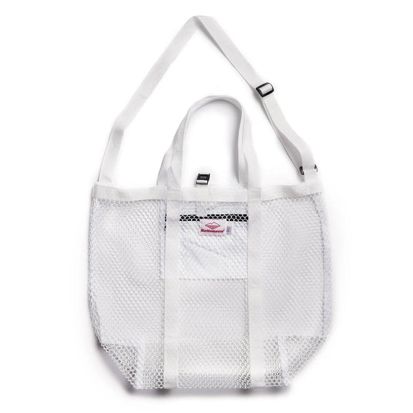 [Battenwear] Mesh tote (White)