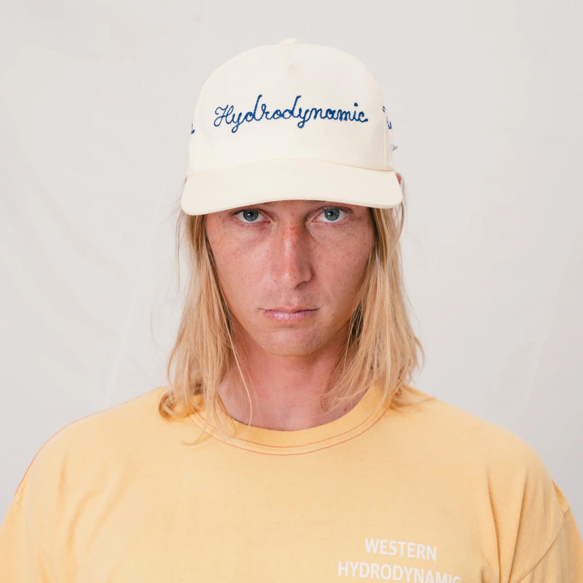 [WESTERN HYDRODYNAMIC RESEARCH] Chain Stitch Hat (Natural)